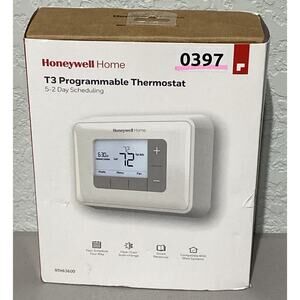 Honeywell‎ T3 Programmable Thermostat 5-2 Day Schedule Heat Cool White RTH6360D
